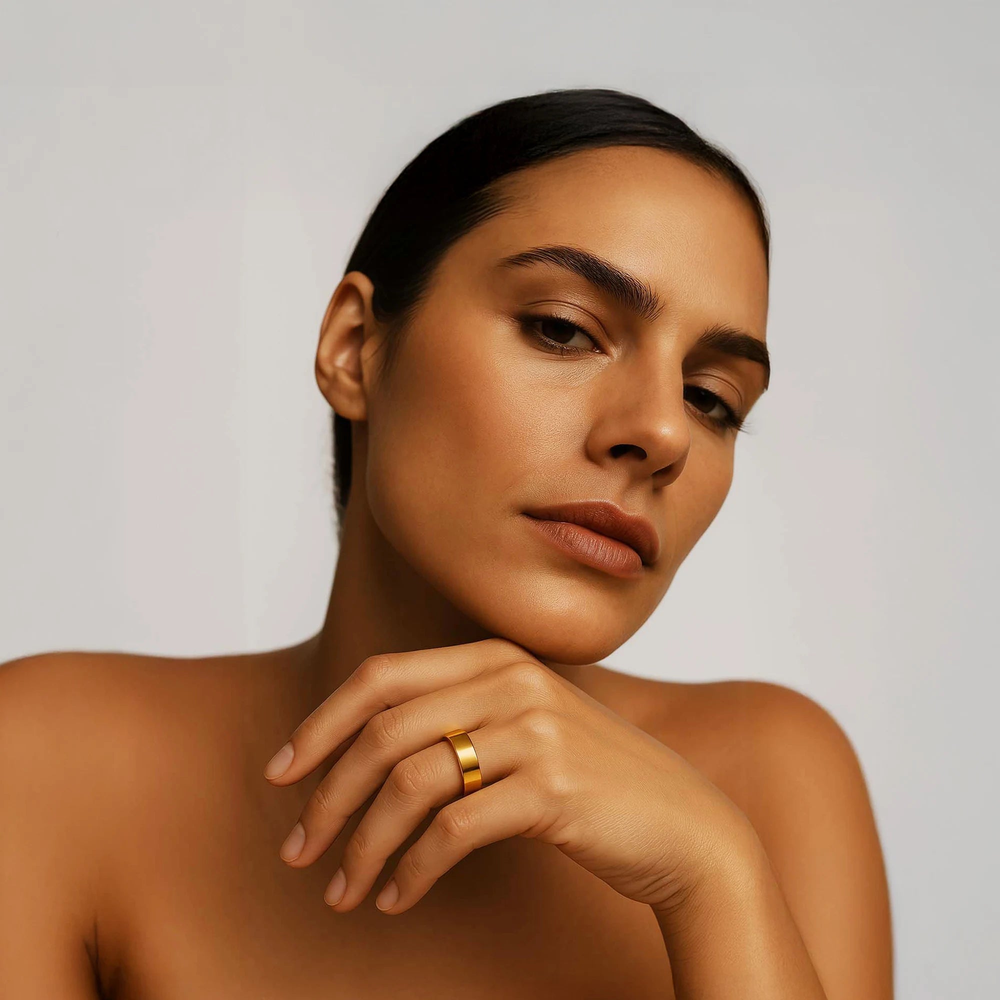 Calmara® Ring Amber Gold